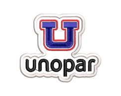 Patch Bordado Termocolante Logo Unopar