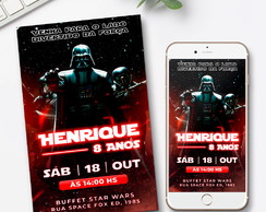 Convite Digital Star Wars