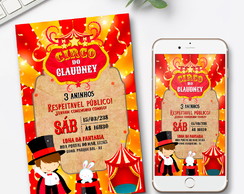 Convite Digital Circo