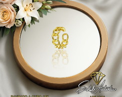 Earcuff Modelo Corrente Banhado a Ouro 18k