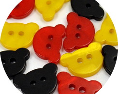 Botão Ursinho - Mix Mickey