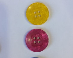 Botão Bem Colorido Várias Cores Botão para Fantasia 20mm-40u