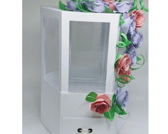 Caixa Sextavada com Gavetas Cenário Vitrine Arquivo Studio