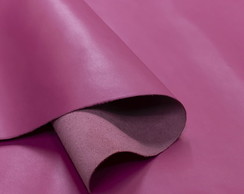 Painel de Couro Legítimo Madri 25x35cm - Retalho Rosa Shock