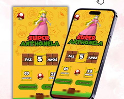 Convite Digital Interativo - Princesa Peach