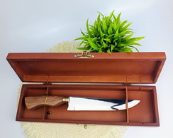 Faca Churrasco Artesanal 8 Polegadas C/estojo