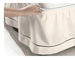 Saia Box King Elásticada Micropel Percal com Ponto Palito