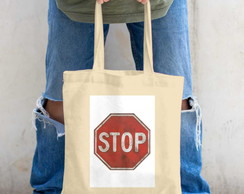Bolsa Ecobag Placa Stop