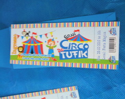 Convite ingresso de circo