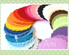 Círculo escalopado 1,5 polegadas