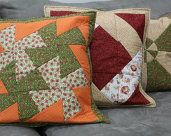 Capa para Almofada em Patchwork