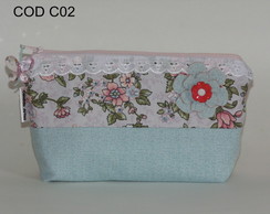 Nécessaire patchwork floral C02