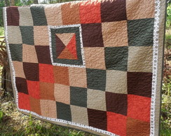 Manta patchwork para sofa