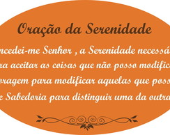 Oração Serenidade Laranja