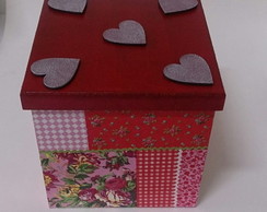 Caixa decorada Patchwork