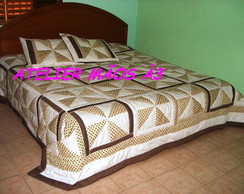 COLCHA DE CATAVENTO EM PATCHWORK