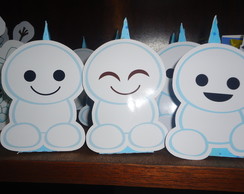 Cone triangular bonecos de Neve Frozen