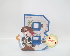 Letra 3d Mickey Pirata