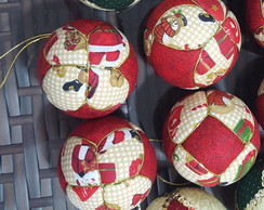 Bolinha de Natal de Patchwork presentes