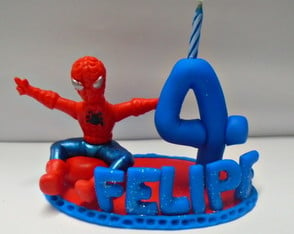 TOPO DE BOLO HOMEM ARANHA