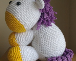 unicornio de amigurumi Lecroche Elo7