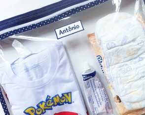 Saco Maternidade Transparente com ziper