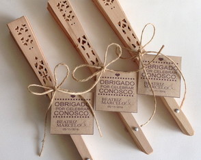 Leques Personalizados Rustic Chic