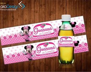 Rótulo Guaraná Caçulinha Minnie