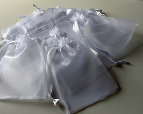 Saquinho de Organza 10 x 8 Fita Embutid