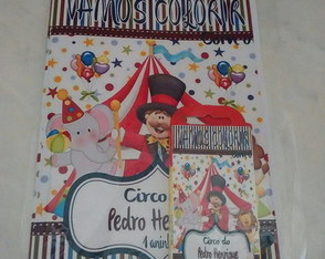 kit de colorir Circo