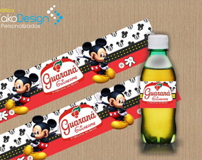 Rótulo para Guaraná Caçulinha Mickey