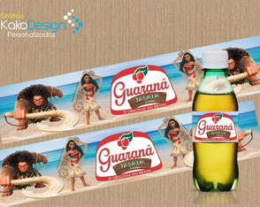 Rótulo Guaraná Caçulinha Moana