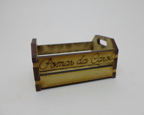 Mini Caixote Provençal em mdf 6x4x3 cm