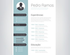 Currículo Personalizado - Azul