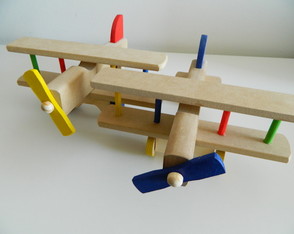 Avião Médio de mdf Brinquedo de Madeira Dia das Crianças