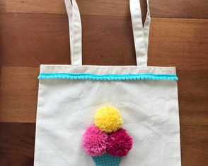 Ecobag Sorvete Pompom