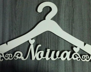 Cabide Casamento Noiva - mdf Branco