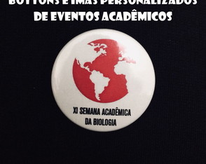 Monte seu kit de bottons ou ímãs de eventos acadêmicos