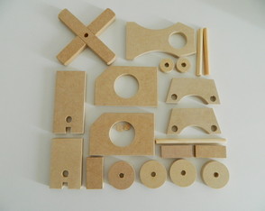 Brinquedo para Montar Helicóptero de Madeira (mdf e Pinus)