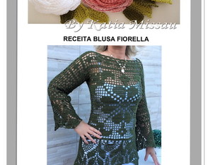 Receita Blusa Fiorella - Pdf - enviado para seu e-mail