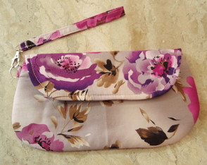 Bolsinha ou Carteira de Mão Clutch Floral