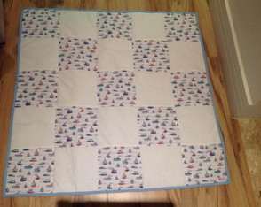 Manta de bebê em patchwork