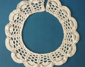 Gola/colar em Croche Romantica