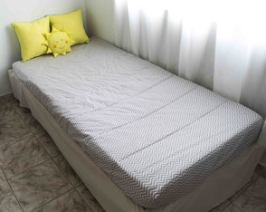 Colcha Dupla Face Elástico - Solteiro