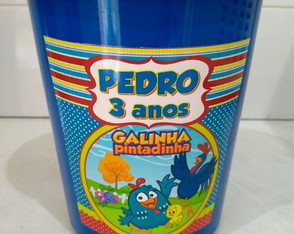 Balde Galinha Pintadinha