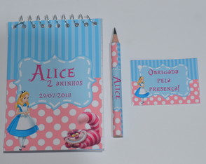 Bloquinho Personalizado Alice no País das Maravilhas