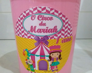 Balde Circo Rosa