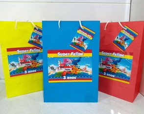Sacolinha de Papel Super Wings