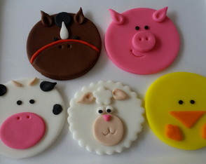 Aplique Cupcake Fazendinha