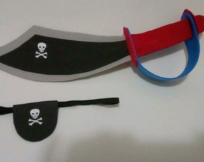 Espada Pirata + Tapa Olho Pirata